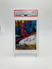 2021 Bowman's Aaron Zavala Gold Lava Refractor Auto /75 PSA 10 #B21-AZ