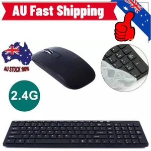 2.4GHz Wireless Keyboard and Optical USB Wireless Mouse For PC, Laptop - Picture 1 of 8