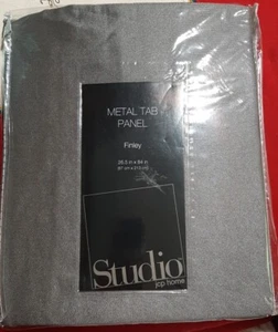 JCPENNEY Studio FINLEY Rod Pocket Back Tab Steeple Grey Curtain 26.5X84 Panel - Picture 1 of 4