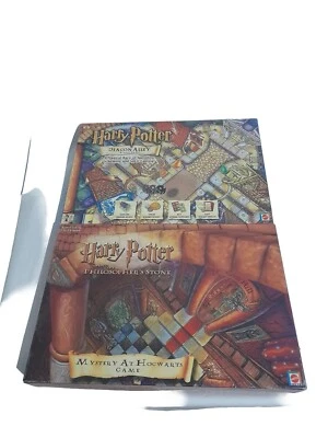 Harry Potter Board Games Diagon Alley And Mystery at Hogwarts Mattel - Image 1 of 4