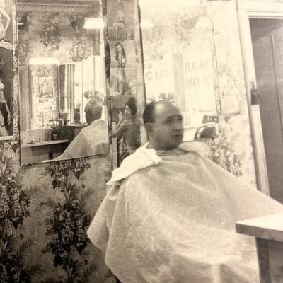 “PIN-UP Collection At A BARBERSHOP, NYC, 1963” DIANE ARBUS Art Photo - image 1 of 4