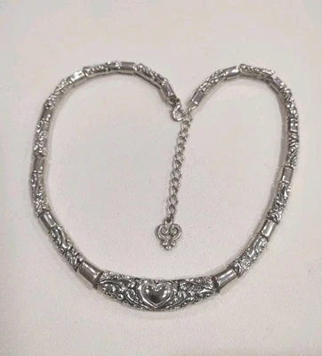 Brighton tono plata? Collar Diseño Corazón, 18", E16 Foto 1 de 4