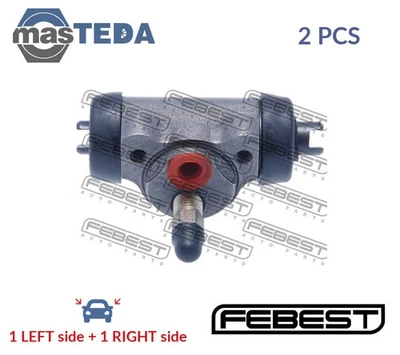 0478-H77 PAR DE CILINDROS DE FRENO DE RUEDA DE TAMBOR FEBEST 2 PIEZAS PARA MITSUBISHI OUTLANDER I Foto 1 de 4
