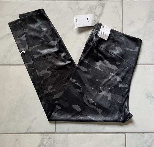 Leggings Nike Spandex 2XL XXL grigio nero donna mimetici aderenti vita media
