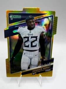 DERRICK HENRY /25 DIE CUT GOLD SP 2021 PANINI Donruss PRESS PROOF #14 TITANS - Picture 1 of 5