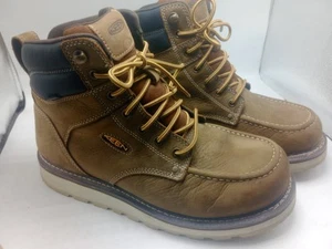 Botas de trabajo utilitarias Keen para hombre 11,5 EE marrón ASTM F2892-18 resistentes al agua en muy buena condición - Imagen 1 de 12