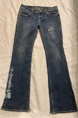 LA Idol Jeans Size 13 Women’s Disstressed denim - Image 1 of 4