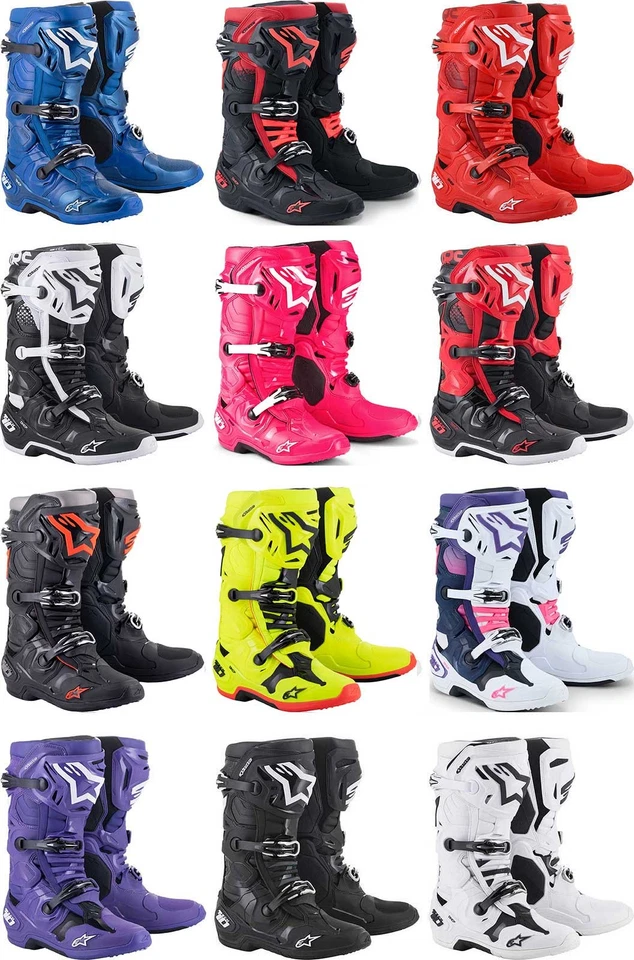Botas Alpinestars Tech 10 - Motocross moto todoterreno MX montar ATV Foto 1 de 1