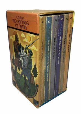 Vintage C. S. Lewis:  Chronicles Of Narnia Box Set - Collier Books 1976 - Image 1 of 4