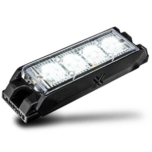 Rejilla estroboscópica 4" 4W LED para vehículo de emergencia cabezal de luz policía bombero blanco - Imagen 1 de 8
