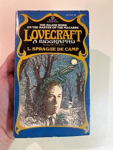 HP Lovecraft A Biography, L. Sprague de Camp, 1976 First Ballantine Paperback - Foto 1 di 7