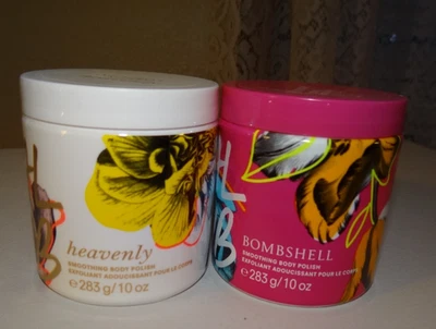 Lote de 2 NUEVOS SELLADOS Victoria's Secret Body Polish Heavenly & Bombshell Exfoliante de pétalos Foto 1 de 4