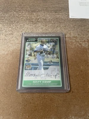 2006 Bowman Chrome Matt Kemp #1 Rookie - Image 1 of 2
