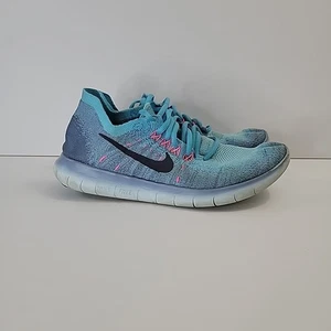 Nike Free RN Flyknit 2017 blau sportliche Laufschuhe Turnschuhe Damengröße 8,5 - Bild 1 von 22