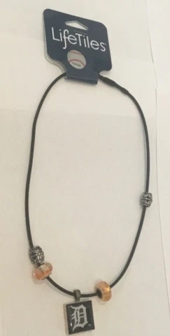 NEW MLB Detroit Tigers Baseball - Life Tile Necklace - NEW NWT Cover