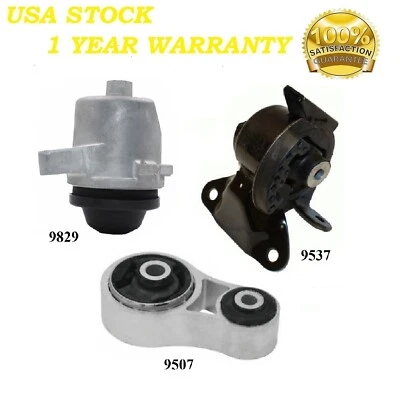Montaje de motor 3 piezas para Mazda CX-7 2,3 L 2007-2009; 2,3 L y 2,5 L 2010-2012 Foto 1 de 4