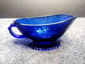 Barco de Colección Avon Royal Sapphire Cristal Azul Cobalto 7" de Grabado (sin Placa Interior) - Imagen 1 de 7
