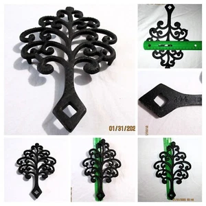 Vintage Cast Iron Trivet John Wright Tree of Life #244 Scroll Design 3-Feet EUC - Picture 1 of 12