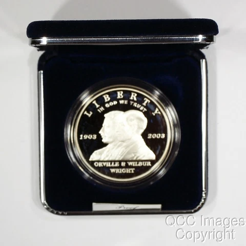 2003 First Flight Dollar Proof w/Box & COA / No Stickers or writing-Estate Fresh Cover