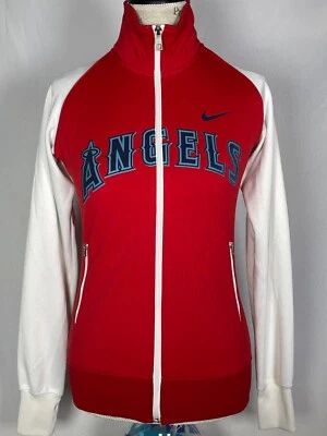 Los Angeles Angels NIKE Red Varsity Full Zip Track Jacket Women's SMALL - Image 1 of 4