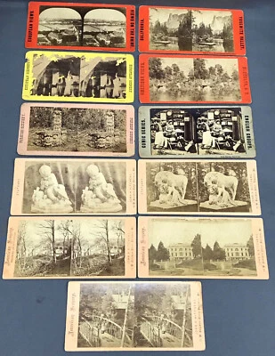 19th-Century Lot of STEREOGRAPHS Late 1800s Albumen & Gelatin Silver Stereoviews - Изображение 1 из 4