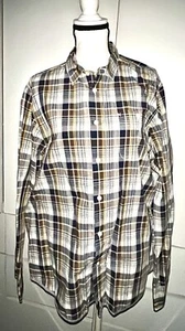 $200 BEN SHERMAN LOT OF TWO CASUAL BUTTON DOWN PLAID SHIRTS SHORT & LONG SLEEVE  - Picture 1 of 24