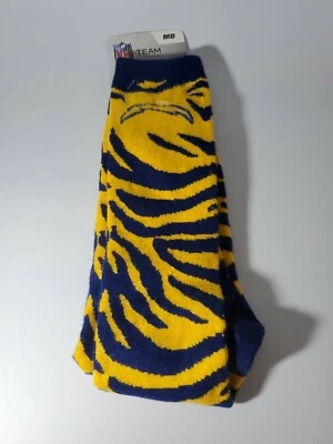 San Diego Chargers Crew Cut Dress Socks NFL Size Medium  5-10 NEW  - Image 1 of 3