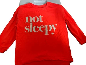 Gap Kids 10 Orange Red NOT SLEEPY Sweatshirt - Picture 1 of 3
