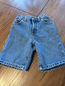 vtg tommy hilfiger boys 7 dad denim shorts baggy - Picture 1 of 3