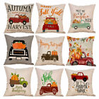 18" Cotton Linen Pumpkin Car Pillow Case Cushion Cover Sofa Cafe Home Decor