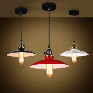 Industrial Pendant Lamp Single Light Room Ceiling Lighting for Kitchen Dinning - Picture 1 of 15