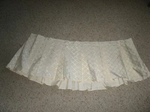 JC PENNY HOME COLLECTION BRAND NEW CREAM PLEATED VALANCE  70'LONG/WIDE 14" WIDE - Picture 1 of 2