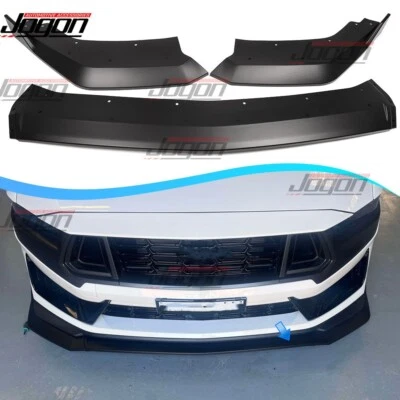 Kit divisor parachoques delantero negro mate caballo oscuro para Ford Mustang S650 2024-2025 Foto 1 de 4