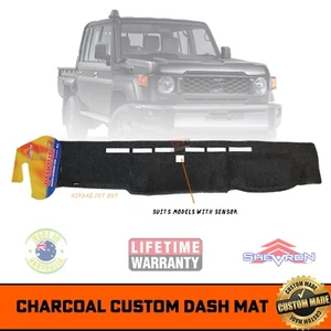 DASH MAT for Toyota Landcruiser 79 Series Centre Sensor 9/2023-2025 DM1691 CHARC - Picture 1 of 8