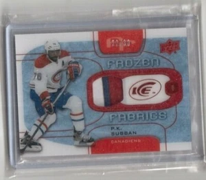 2015-16 Upper Deck Ice Frozen Fabrics FF-PS Red Patch PK Subban Canadiens 22/30 - Bild 1 von 12
