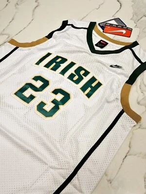 LeBron James #23 White St Vincent St Mary Irish High School Stitch Jersey XL - Image 1 of 4
