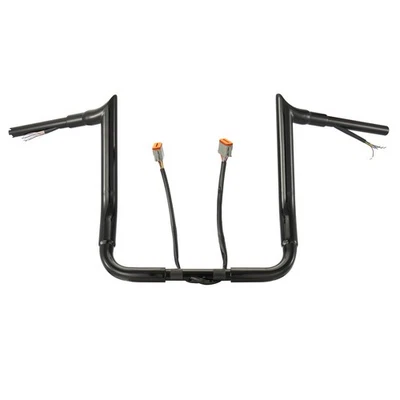 14-дюймовый предварительно проводной руль Street glide для Harley 1996-2006 FLHT хромированный - Изображение 1 из 4