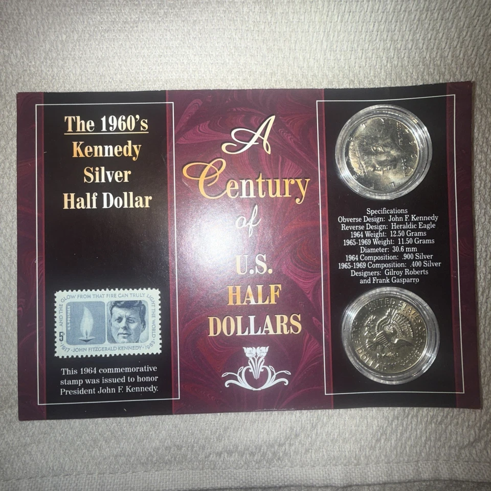 Juego de prueba A Century of U.S. Half Dollar años 60 certificado Foto 1 de 4