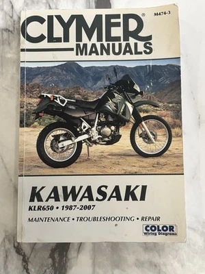 Kawasaki KLR650 Service Repair Manual     1987-2007 by Clymer - image 1 of 2