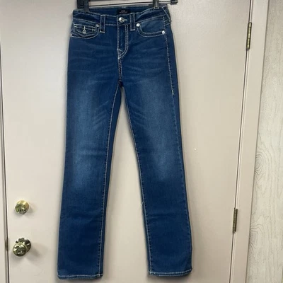 Jean de mujer True Religion Billie tiro medio pierna recta descendiente talla 26 nuevo con etiquetas Foto 1 de 4