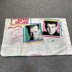 Vintage New Kids on the Block Pillow Case 1990 Rock Express Big Step NKOTB 90s - Picture 1 of 7