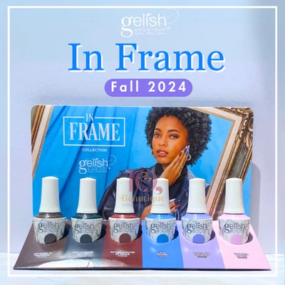 Gelish Fall 2024 IN FRAME Gel Polish Full Collection 6pcs + Dis - Изображение 1 из 4