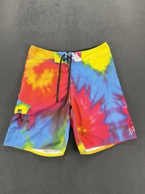 Billabong Peace Love Surf Board Shorts 33 Tie Dye Bañador Multicolor Retro Foto 1 de 4