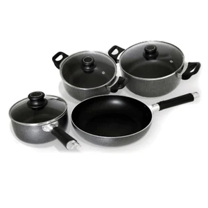 Better Chef 7-teiliges schweres Aluminium-Antihaft-Kochgeschirr-Set mit kühlen Griffen - Bild 1 von 3