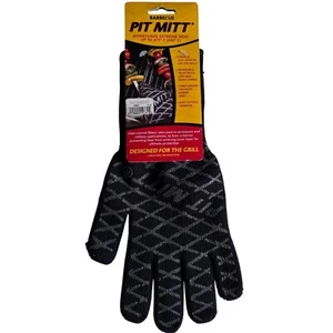 Pit Mitt BBQ Grill Glove Heat Resistant 475F Reversible Aramid Fiber Protection - Picture 1 of 9