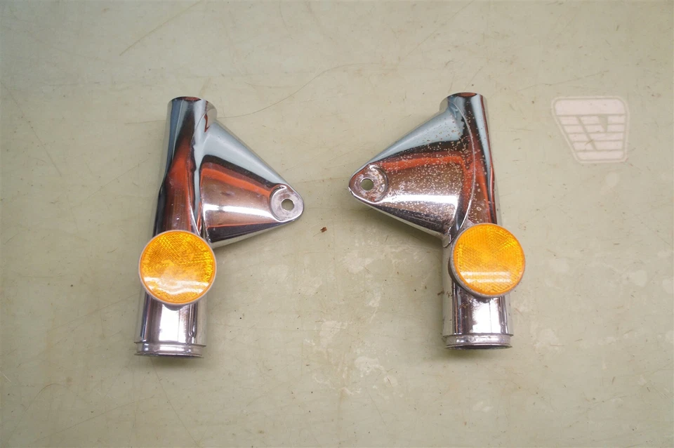 1972 K2 Honda CB750K 750 четыре правый левый кронштейн фары вилки уши *2258 - Изображение 1 из 4