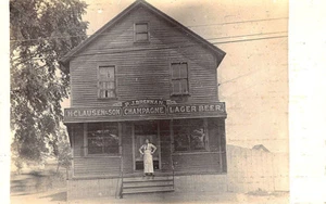 P.J. Carte postale RPPC Brennan H. Clausen & Son Champagne Lager bière Connecticut - Photo 1/2