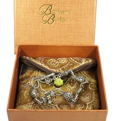 Barbara Bixby Sterling Silver & 18K Gold Storyteller Toggle Bracelet 8" - NEW - Image 1 of 4