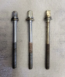 Vintage Rogers (3) x 2  7/16"Tension T-Rods 50's,  60's Tom Drum Tension Rods - Picture 1 of 4