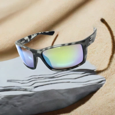 Gafas de sol Costa Del Mar Reefton Ocearch Tiger verde tiburón 580 lentes de vidrio Foto 1 de 4